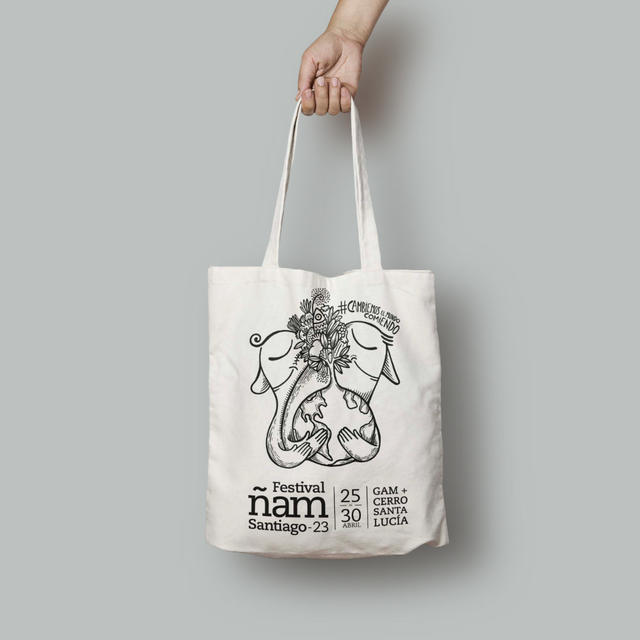 Festival Ñam - Totebag Love heart