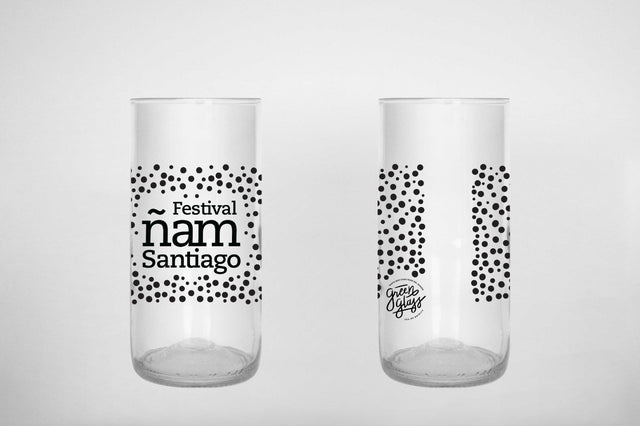 Festival Ñam - Set 4 Vasos de vidrio
