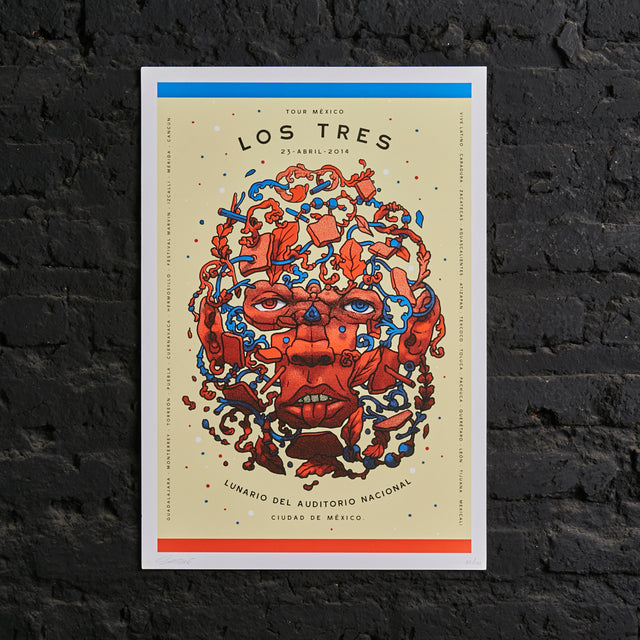 Póster Los Tres - Lunario del Auditorio nacional Tour MX 2014