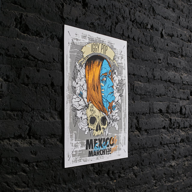 Póster Iggy Pop Foro Sol CDMX 2017