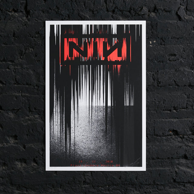 Póster Nine Inch Nails Condesa CDMX 2018