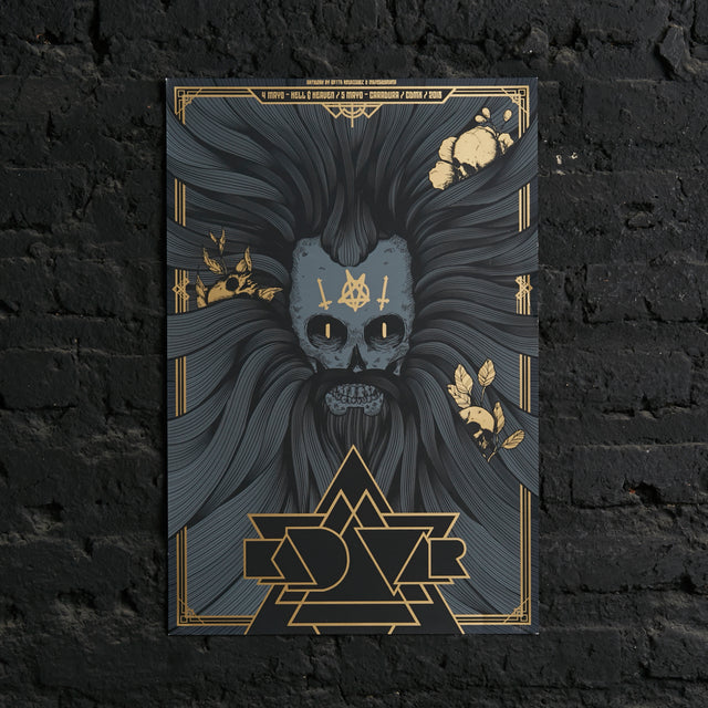 Póster Kadavar Hell & Heven Caradura CDMX