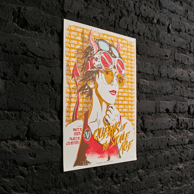 Póster Queens Of The Stone Age - Palacio de los deportes Bogotá Col