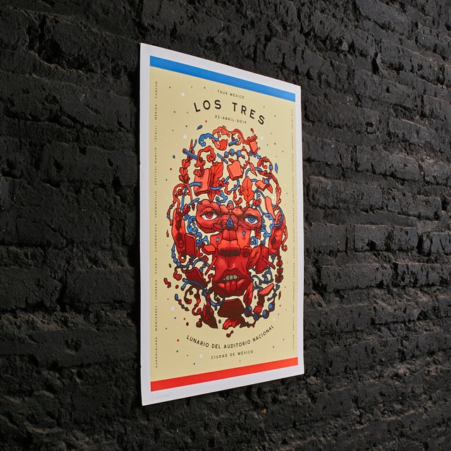 Póster Los Tres - Lunario del Auditorio nacional Tour MX 2014