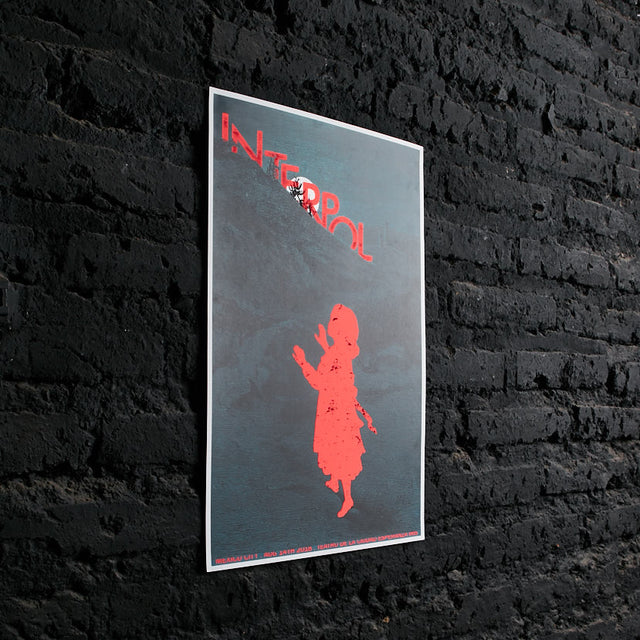 Póster Interpol Teatro de la Ciudad Esperanza Iris CDMX