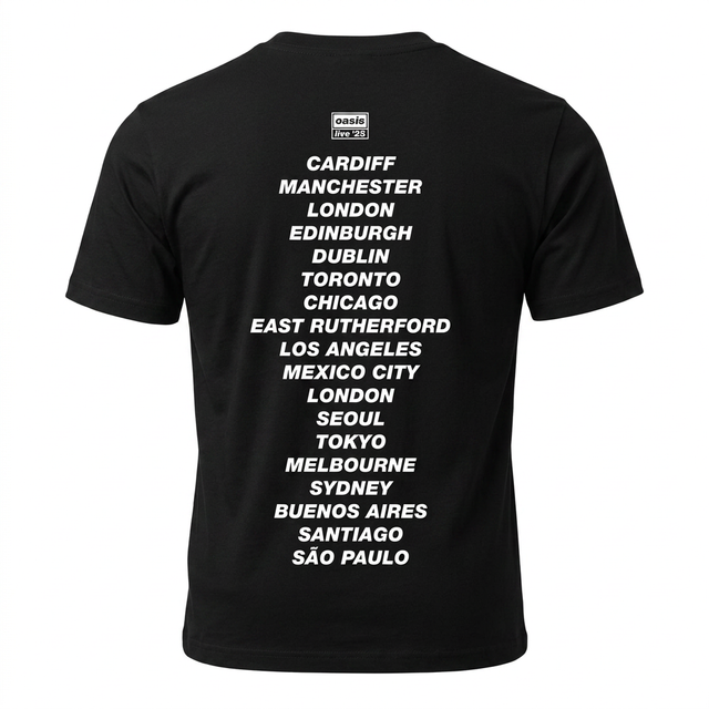 Oasis Live 25' - Papercut Tshirt