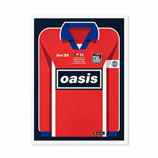 Oasis Live 25' - Poster Arte de Edoardo Chavarin