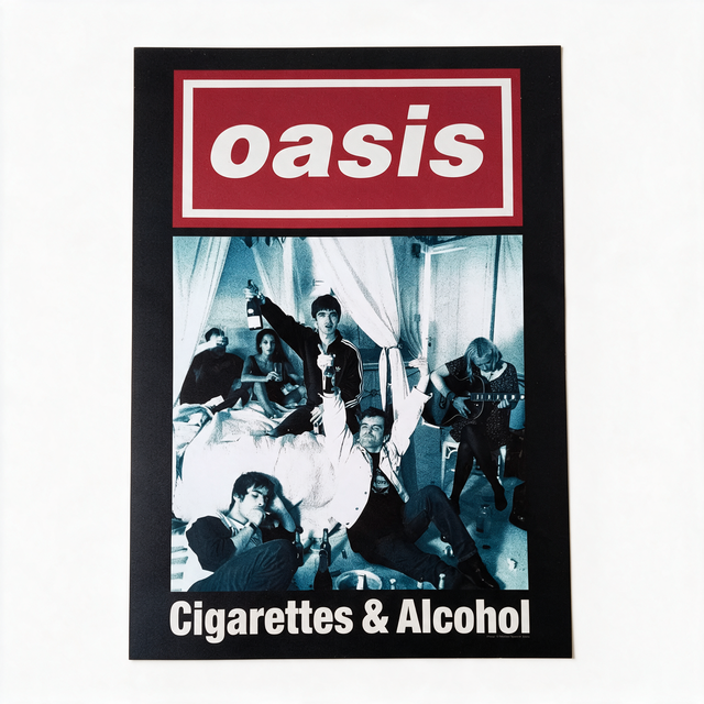 Oasis Live 25' - Poster Cigarettes & Alcohol