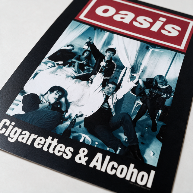 Oasis Live 25' - Poster Cigarettes & Alcohol