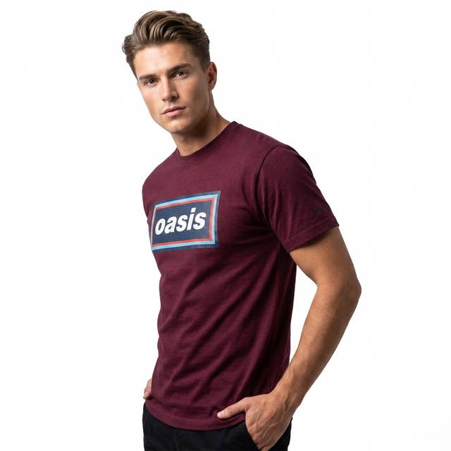 Oasis live 25' - Retro Burgundy T-shirt