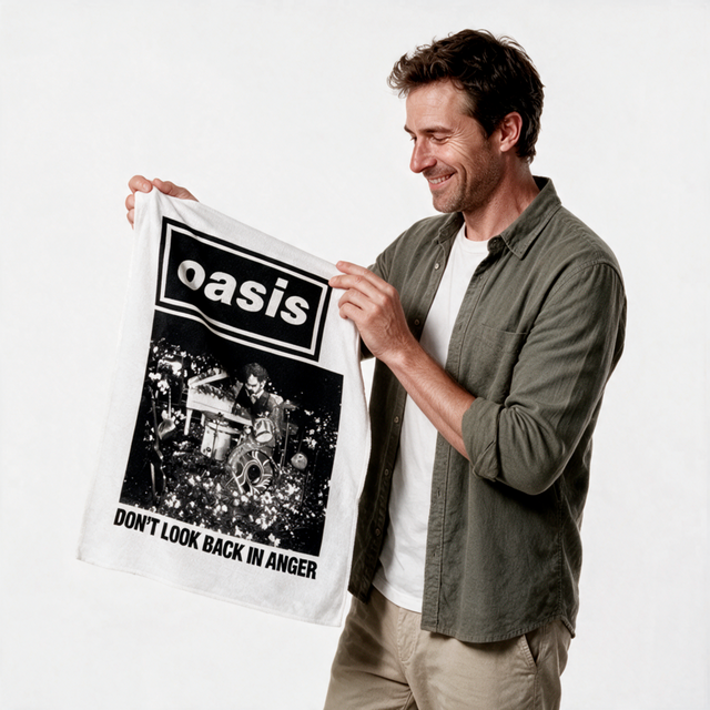 Oasis Live 25' - Tea Towel Dont look back in anger