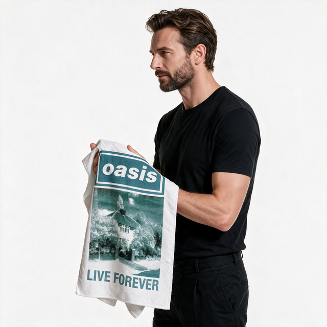 Oasis Live 25'- Tea Towel Live Forever