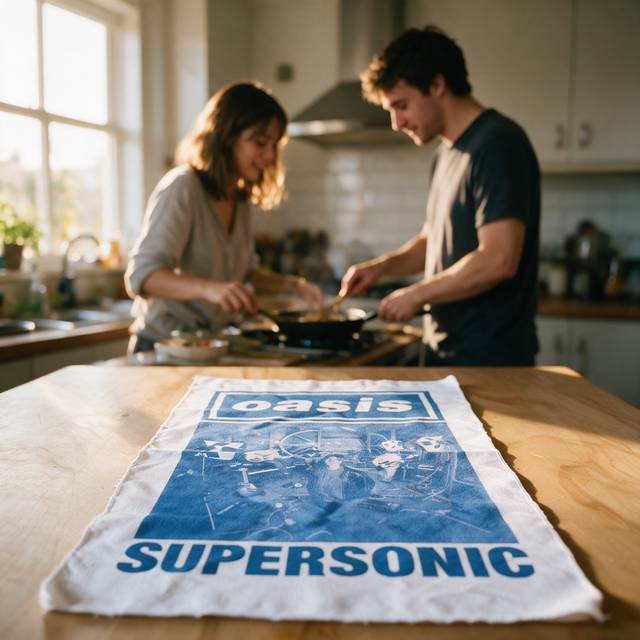 Oasis Live 25' - Tea Towel Supersonic
