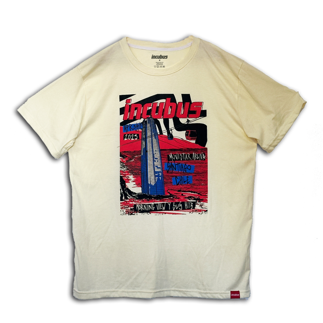 Polera Incubus Santiago 2025 - Incubus