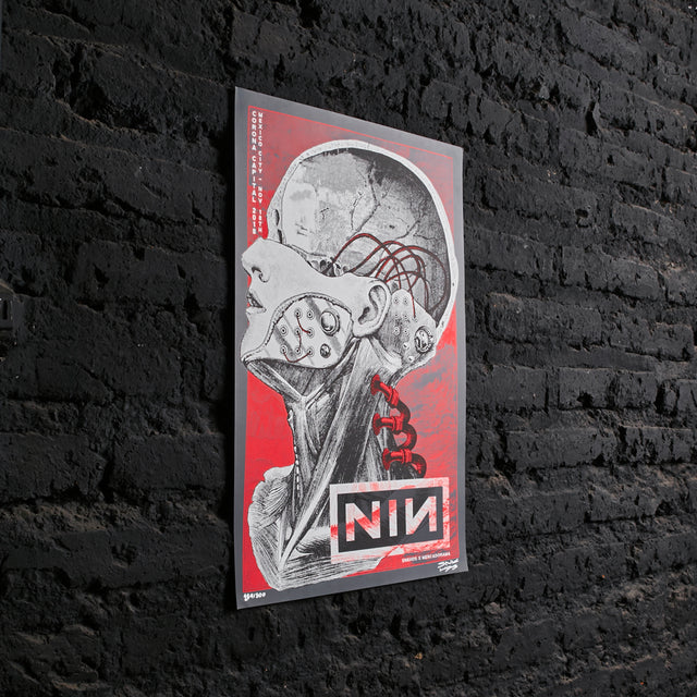 Póster Nine Inch Nails Festival Corona Capital CDMX 2018