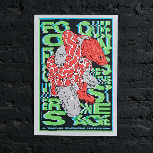 Póster Foo Fighters - Queens Of the Stone Age Maracana Stadium / Rio de Janeiro 2018