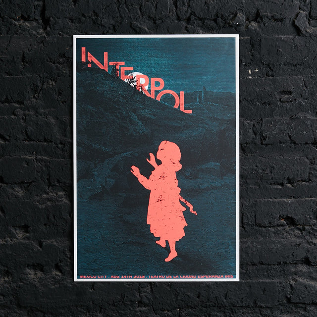 Póster Interpol Teatro de la Ciudad Esperanza Iris CDMX
